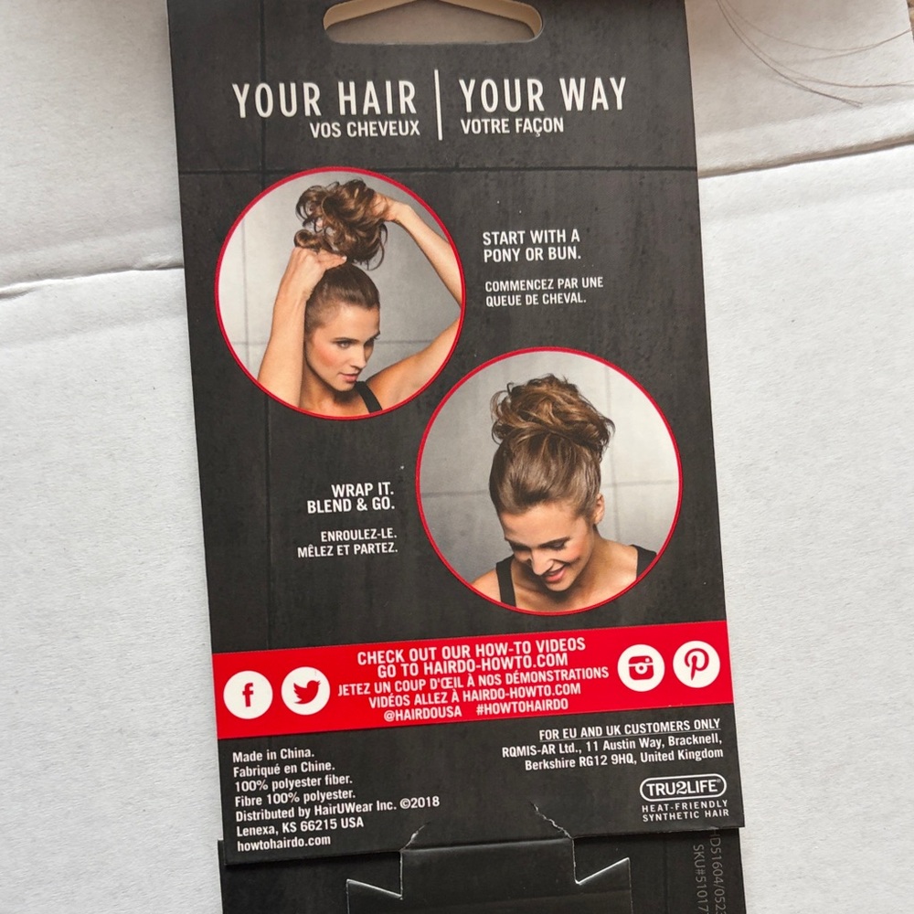 Hairdo Brown Hair Wraps. OS. All synthetic. - Picture 12 of 13